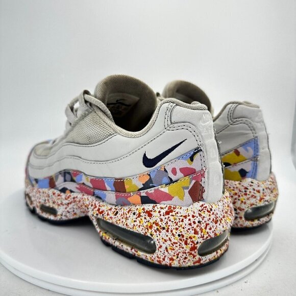 Nike Air Max 95 Women Size 7.5 918413-004 Confetti Vast Grey Midnight Navy Shoes - Picture 7 of 14